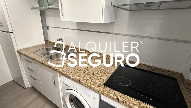 Kitchen of Flat for rent in Sanlúcar la Mayor  with Air Conditioner and Furnished