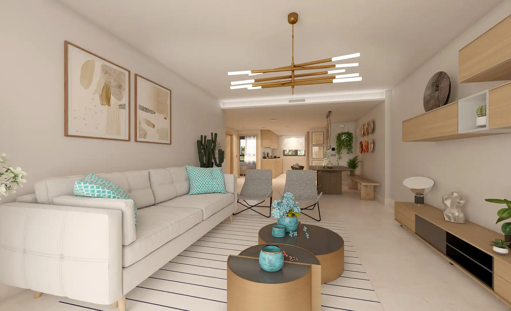 Sala d'estar de Apartament en venda en Marbella amb Aire condicionat, Terrassa i Piscina