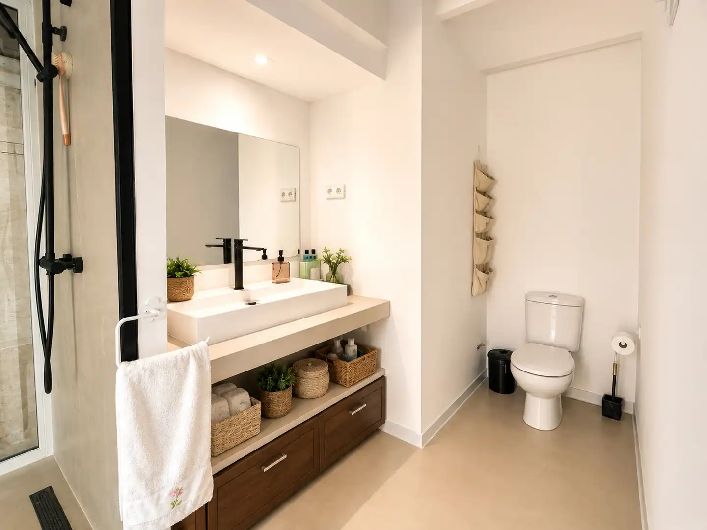 Bathroom of Houses for sale in Hoyo de Manzanares  with Air Conditioner, Private garden and Swimming Pool