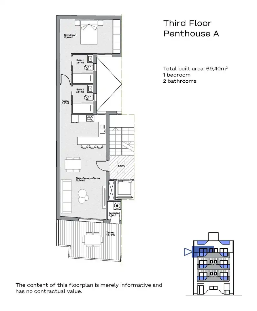 Penthouse with pool for sale in N/A, imagen 10