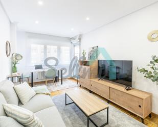 Living room of Flat to rent in Oviedo   with Heating, Parquet flooring and Terrace