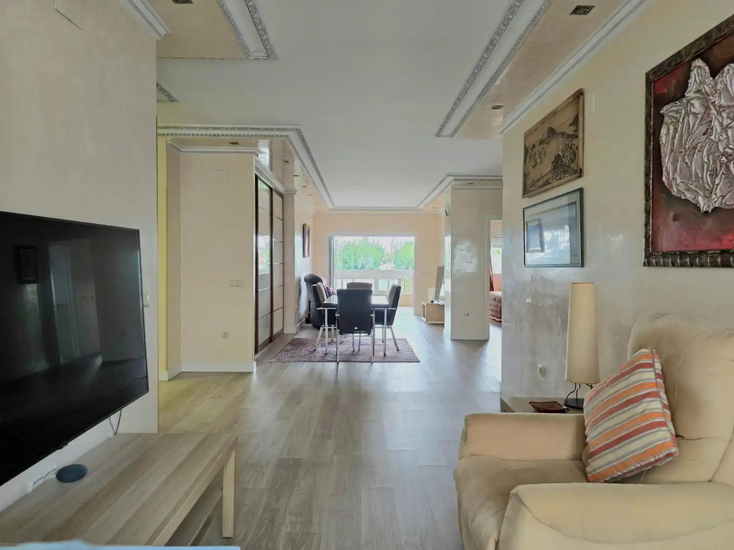 Sala de estar de Piso en venta en Torremolinos con Aire acondicionado, Calefacción y Jardín privado