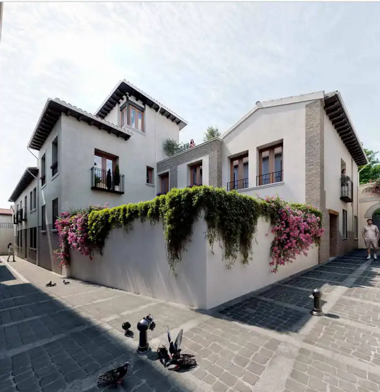 Vista exterior de Piso en venta en Granada con Aire acondicionado, Calefacción y Horno