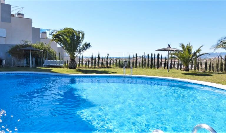 Swimming pool of Apartment for sale in Mazarrón  with Air Conditioner, Private garden and Terrace
