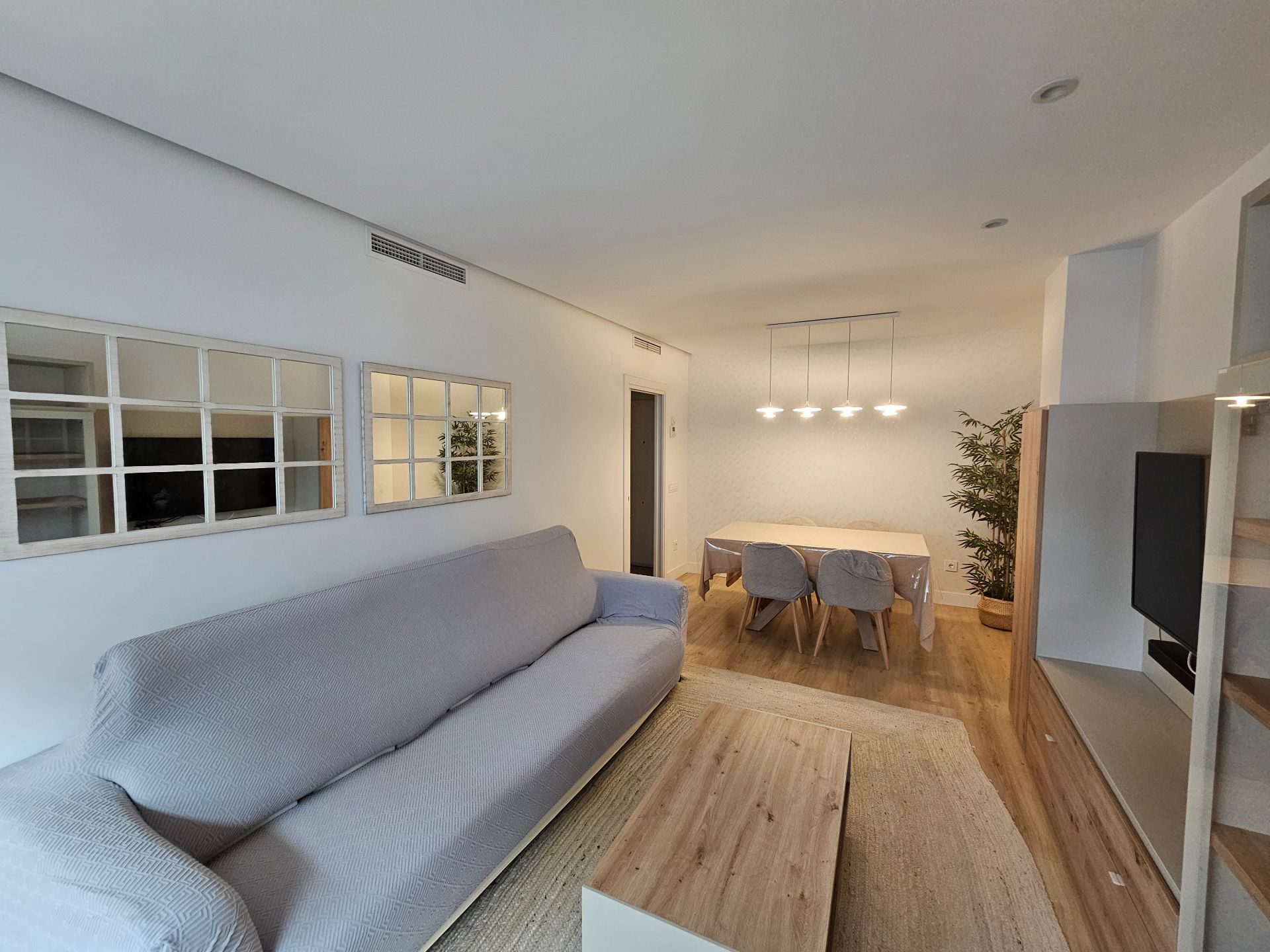 Living room of Flat to rent in  Madrid Capital  with Air Conditioner, Heating and Terrace