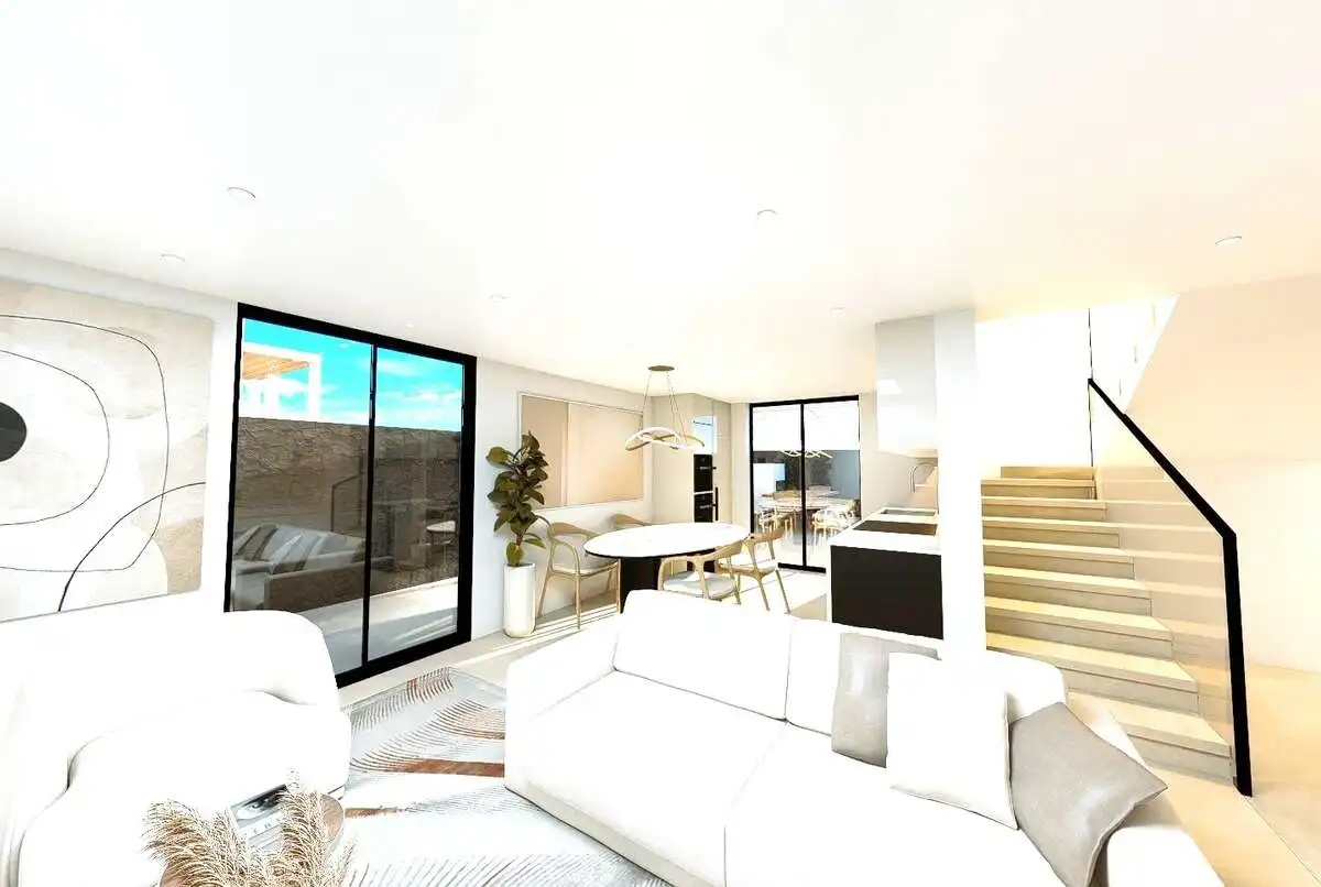 Living room of Houses for sale in Tías  with Air Conditioner, Private garden and Terrace