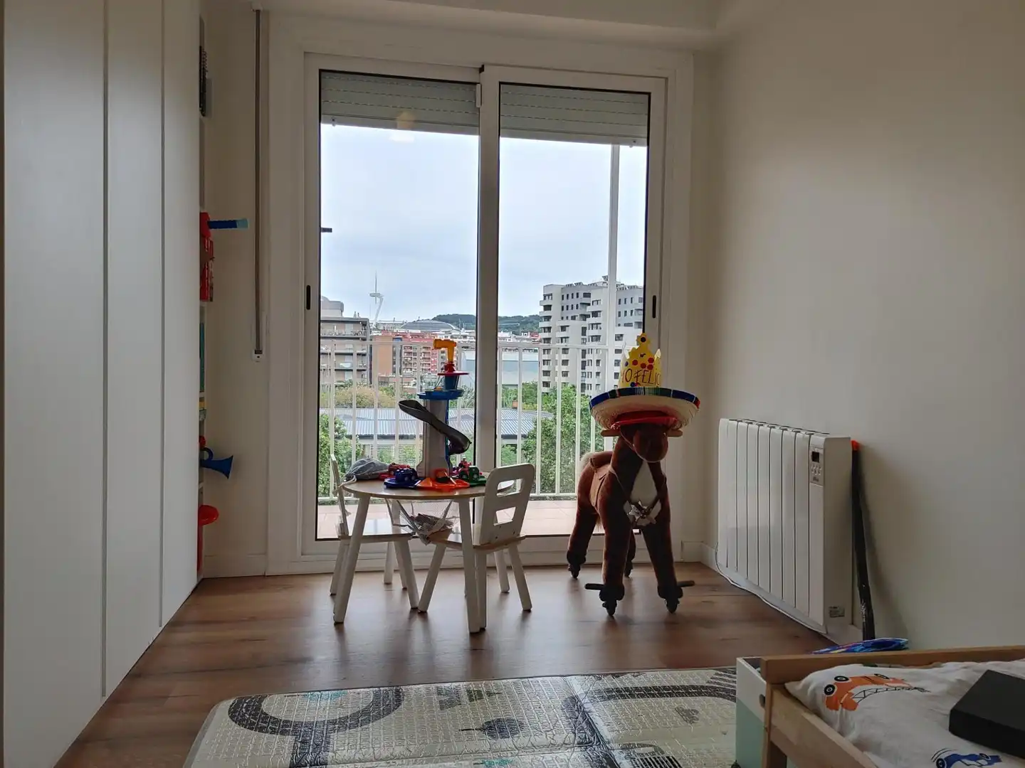 Bedroom of Flat for sale in L'Hospitalet de Llobregat  with Heating, Terrace and Balcony