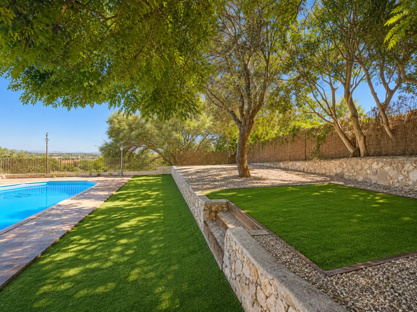 Garden of Houses for rent in Santa Eugènia  with Air Conditioner, Heating and Private garden