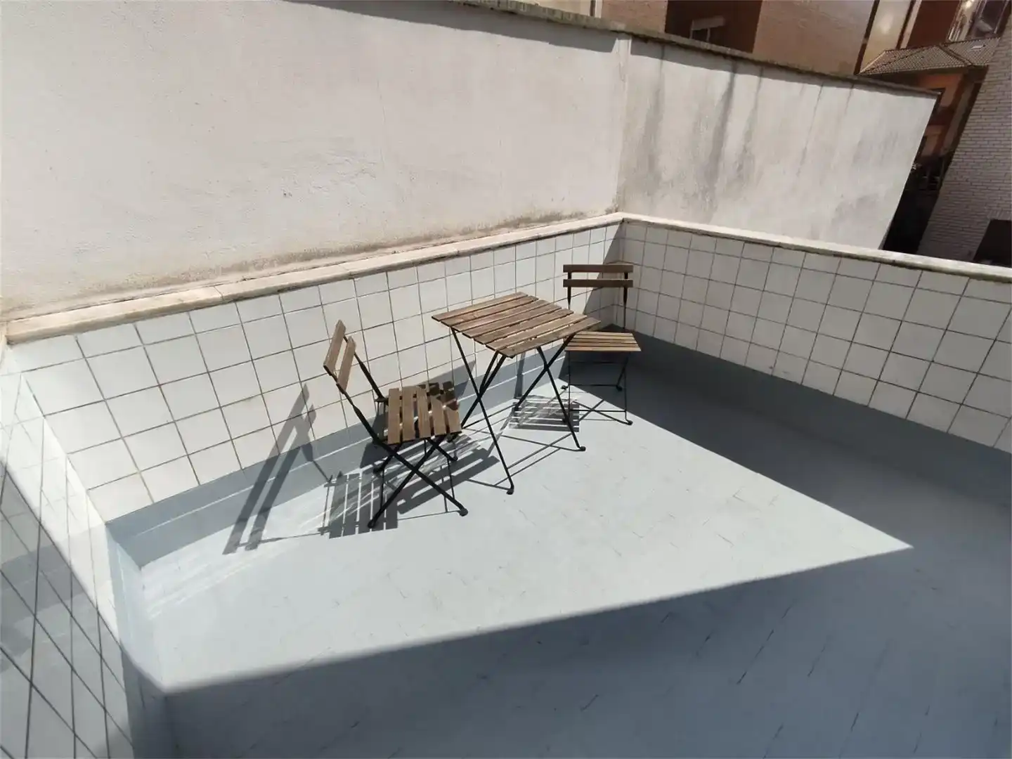 Terraza de Piso para compartir en Gijón  con Amueblado y Balcón