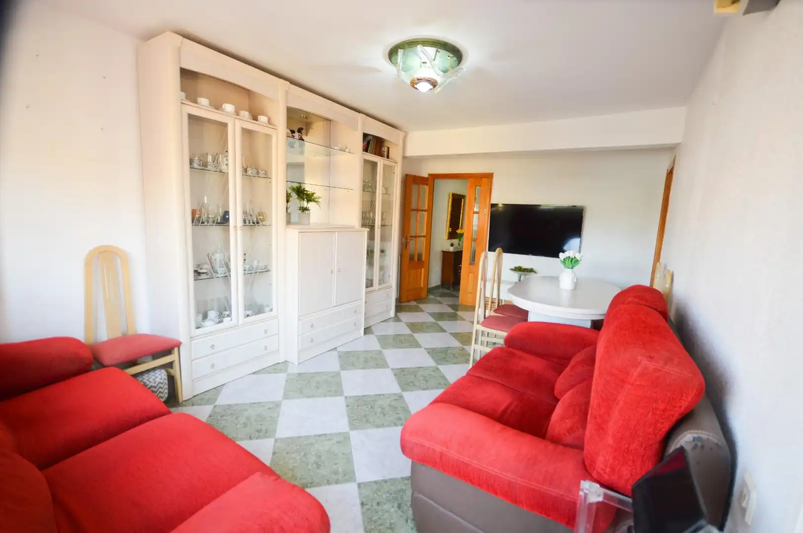 Wohnzimmer von Wohnung zum Verkauf in Benahadux mit Klimaanlage, Heizung und Terrasse