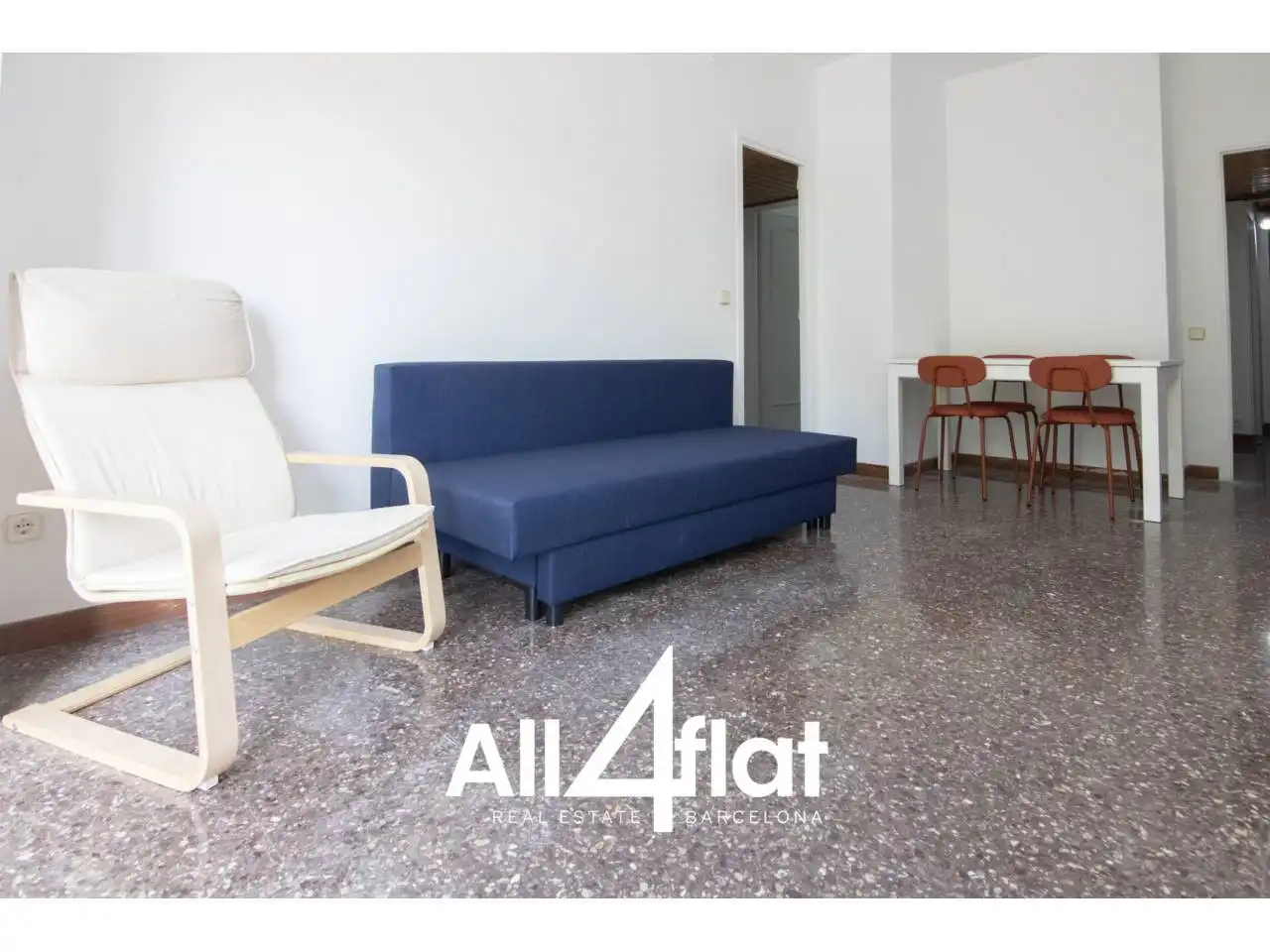 Sala de estar de Piso de alquiler en Barcelona con Calefacción, Amueblado y Balcón