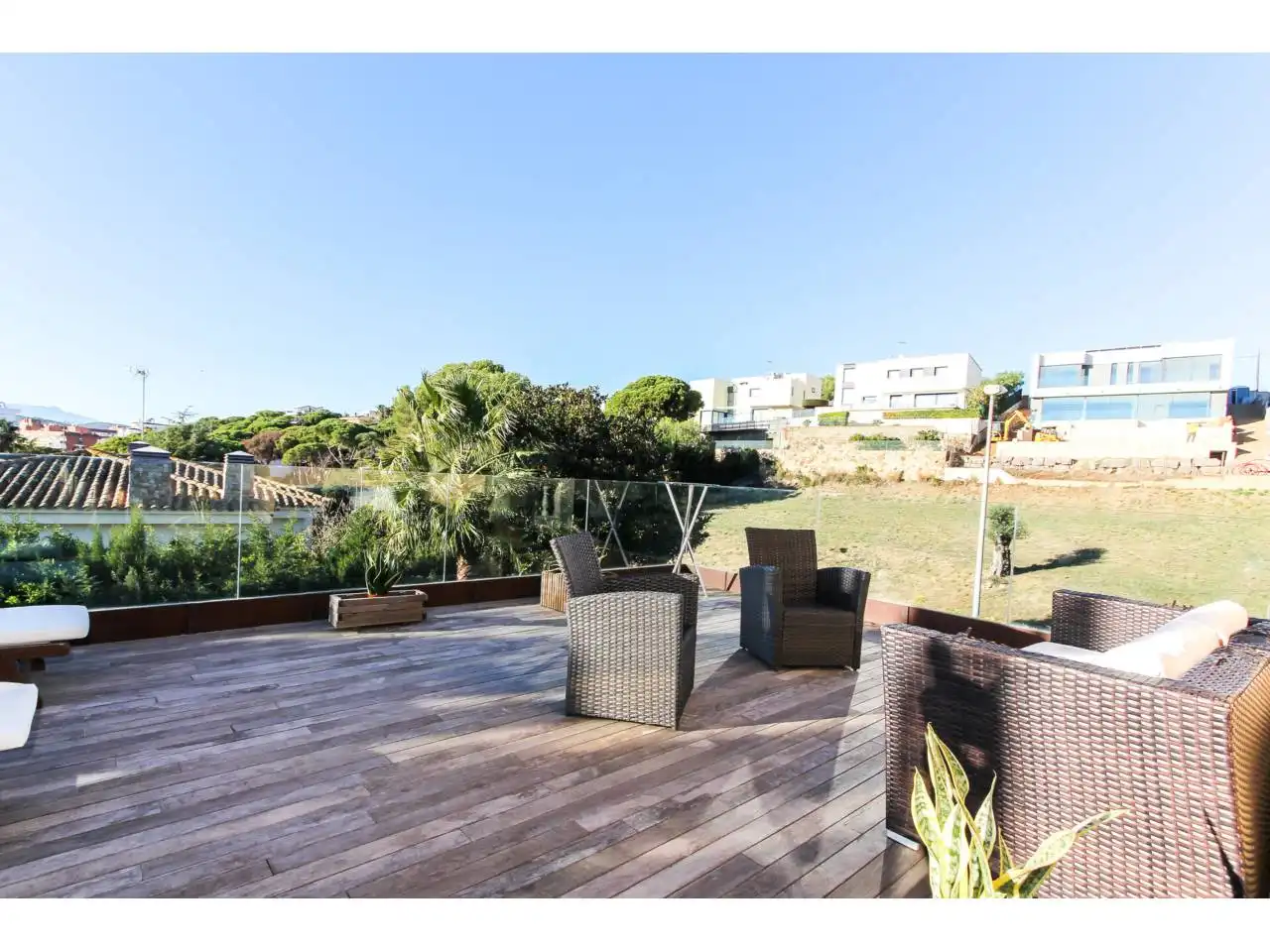 Terraza de Casa o chalet en venta en Lloret de Mar con Aire acondicionado, Calefacción y Jardín privado