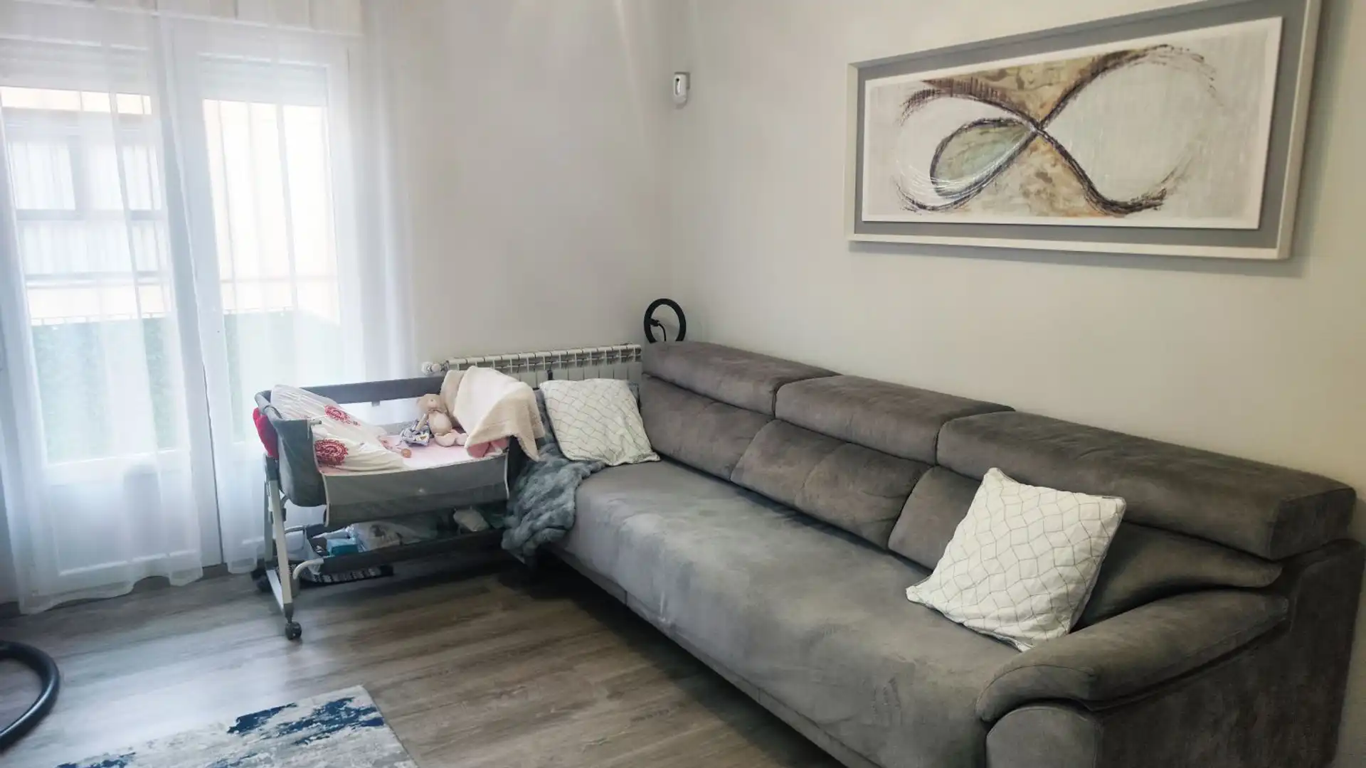 Sala de estar de Piso en venta en Palencia Capital con Calefacción, Terraza y Trastero