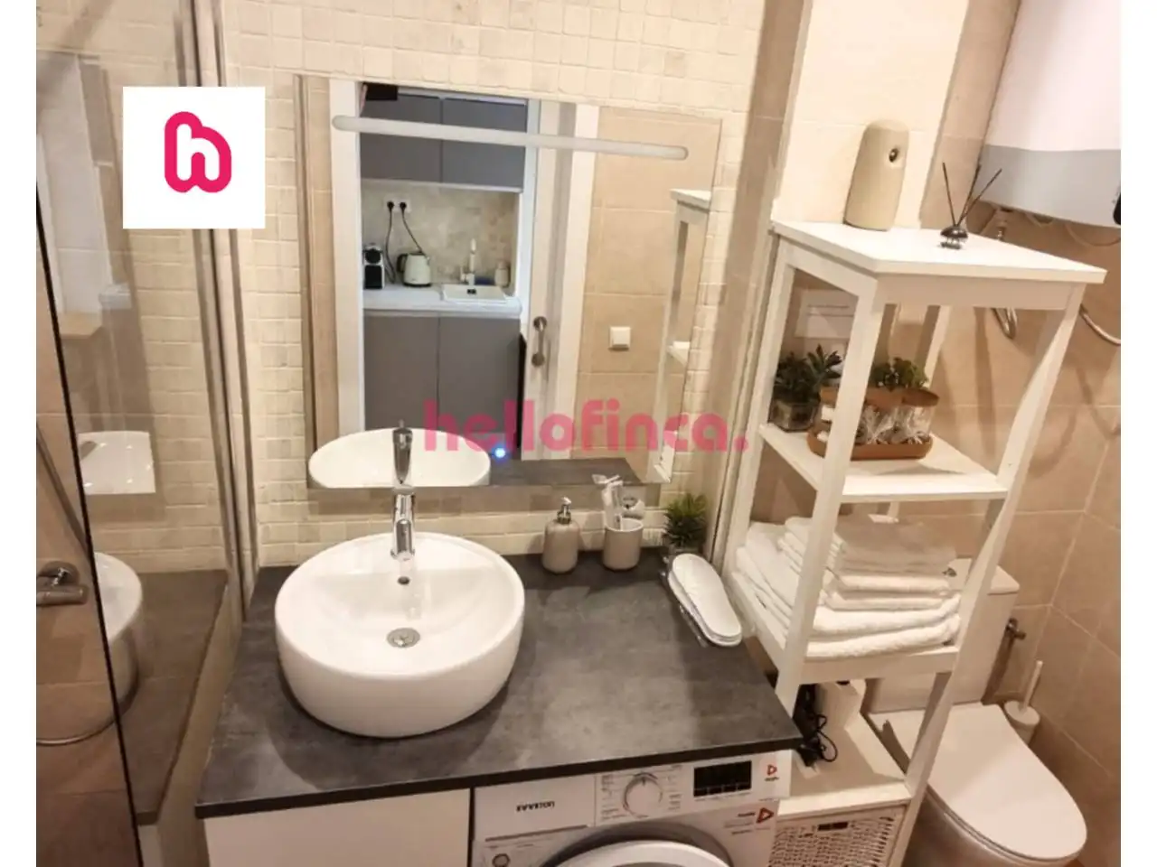 Baño de Piso en venta en Alicante / Alacant con Aire acondicionado, Terraza y Amueblado