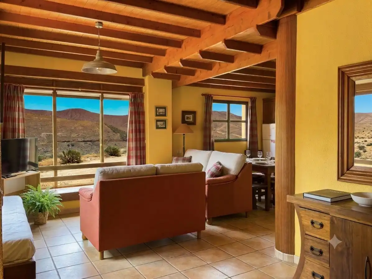 Sala de estar de Casa o chalet en venta en Betancuria con Calefacción, Jardín privado y Terraza
