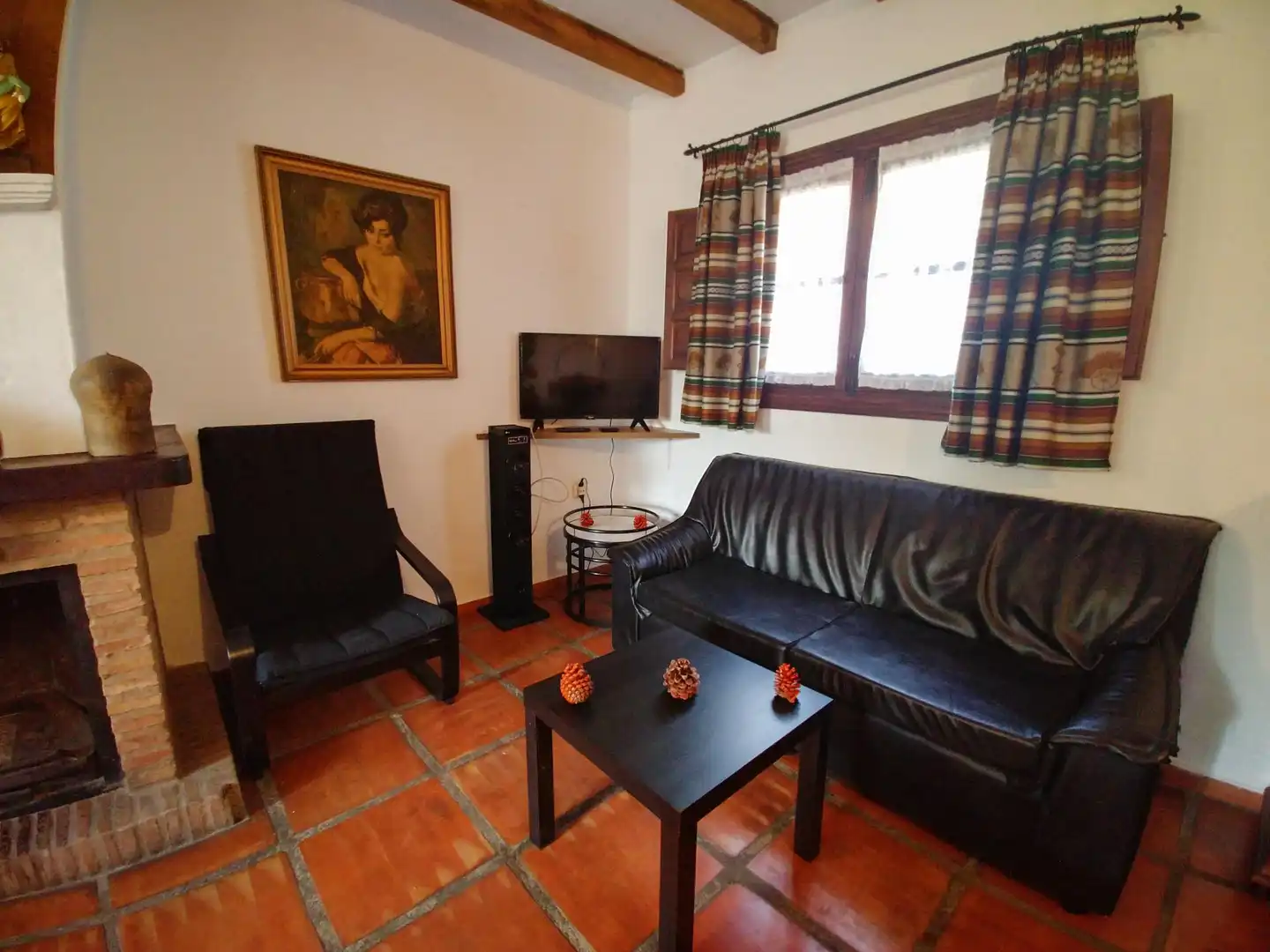 Sala de estar de Finca rústica en venta en Almogía con Aire acondicionado, Terraza y Piscina