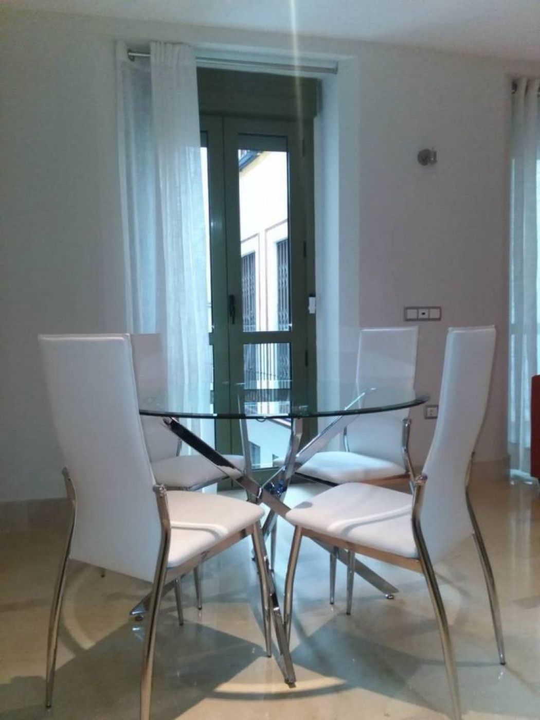 Dining room of Apartment to rent in  Sevilla Capital  with Air Conditioner and Balcony