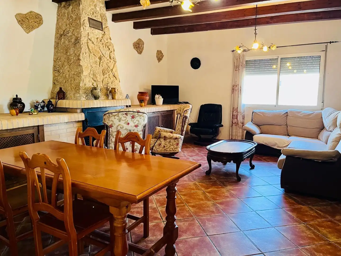 Living room of Houses for sale in Aspe  with Terrace, Swimming Pool and Furnished