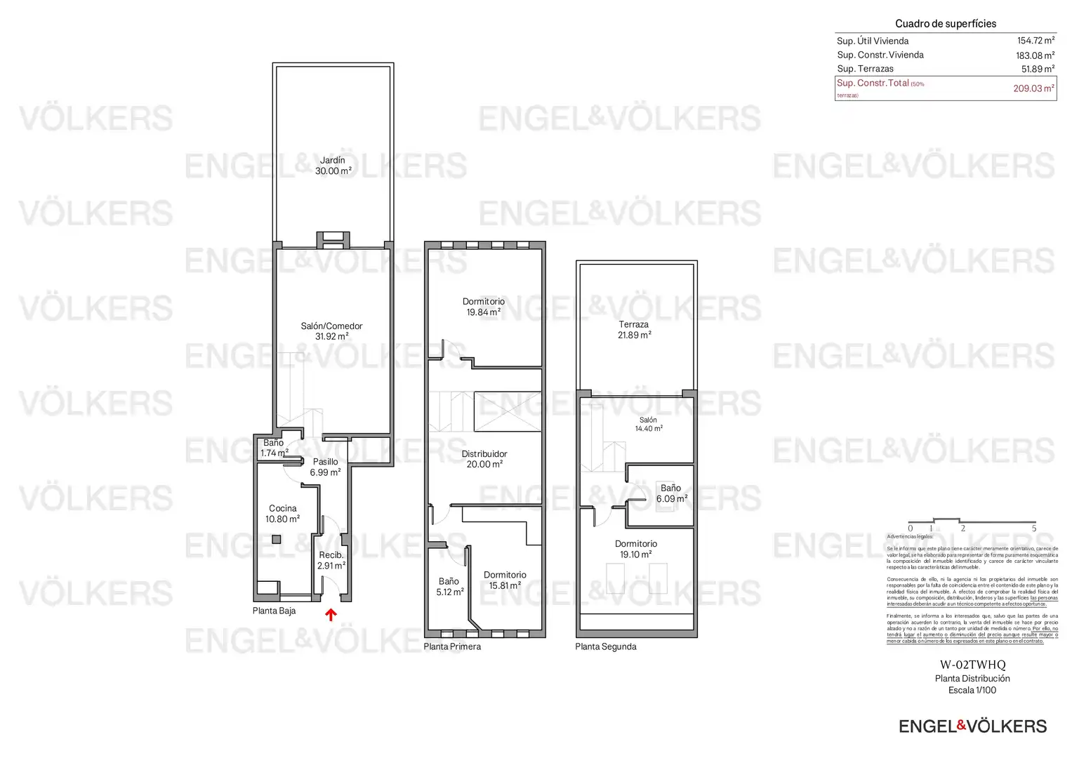 Einfamilien-Reihenhaus zum Verkauf in Barcelona mit Heizung, Privatgarten und Parkett