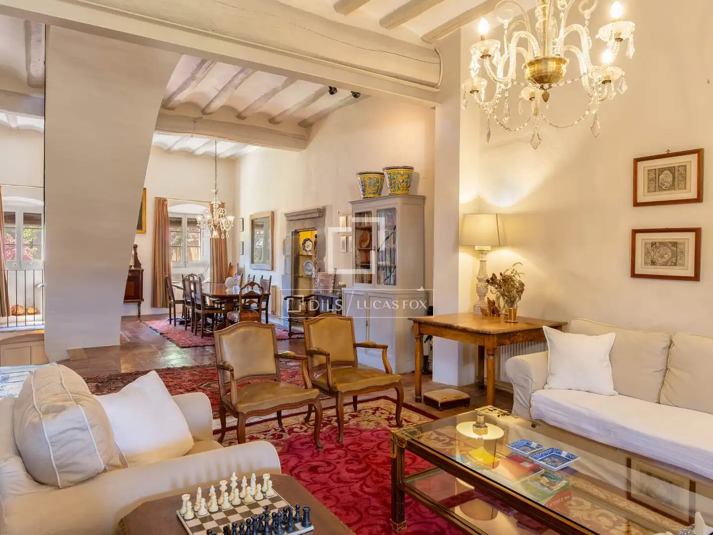Sala de estar de Finca rústica en venta en Garrigàs con Aire acondicionado, Calefacción y Jardín privado