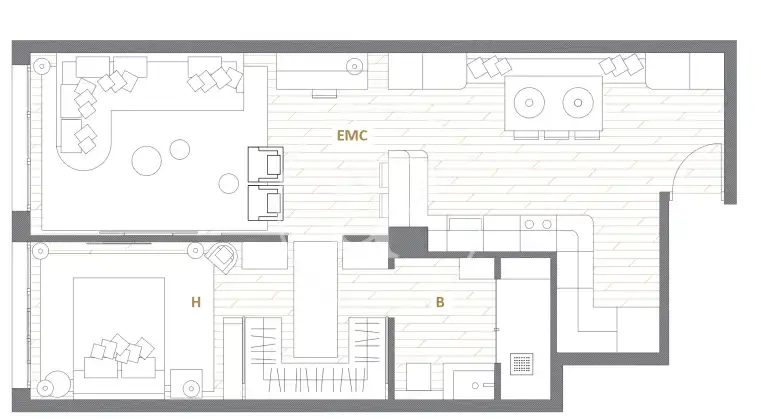 Wohnung zum Verkauf in Barcelona mit Klimaanlage und Heizung