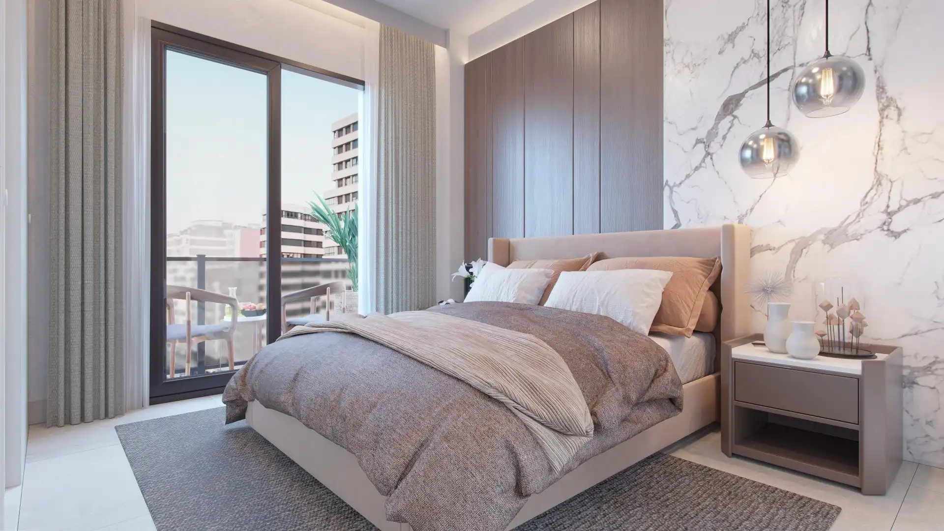 Bedroom of Lofts for sale in Málaga  with Air Conditioner, Balcony and Community pool