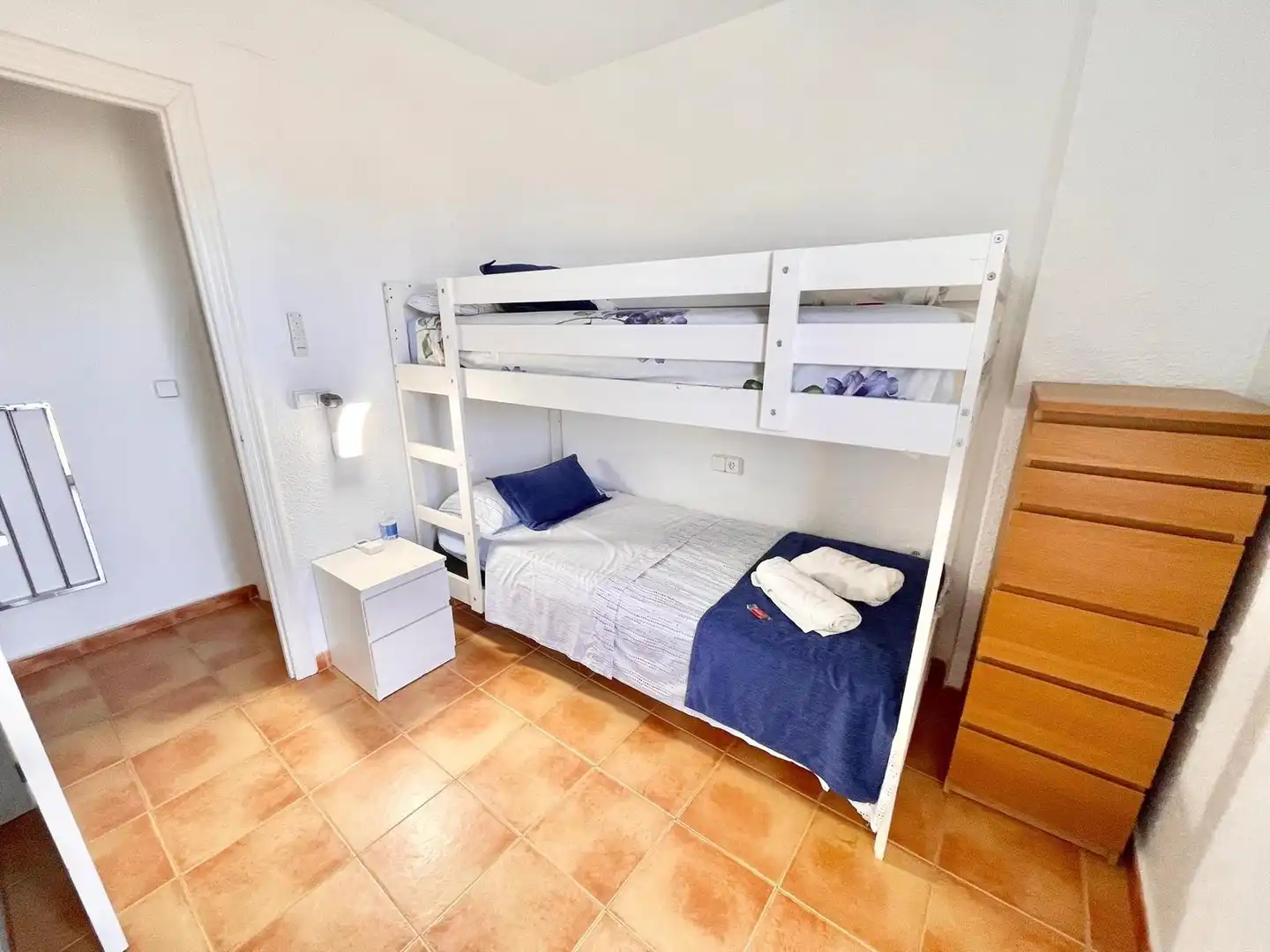 Schlafzimmer von Haus oder Chalet zur Miete in La Manga del Mar Menor mit Klimaanlage, Heizung und Terrasse