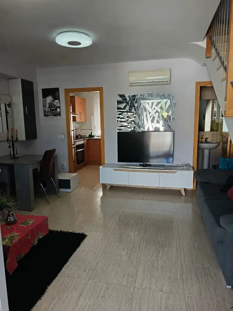 Sala de estar de Casa adosada en venta en Almazora / Almassora con Aire acondicionado, Calefacción y Terraza