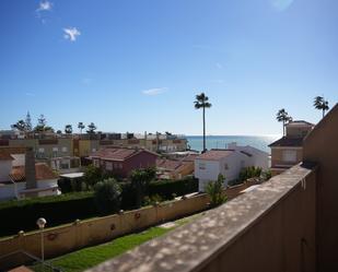 Exterior view of Single-family semi-detached for sale in Rincón de la Victoria  with Air Conditioner and Terrace