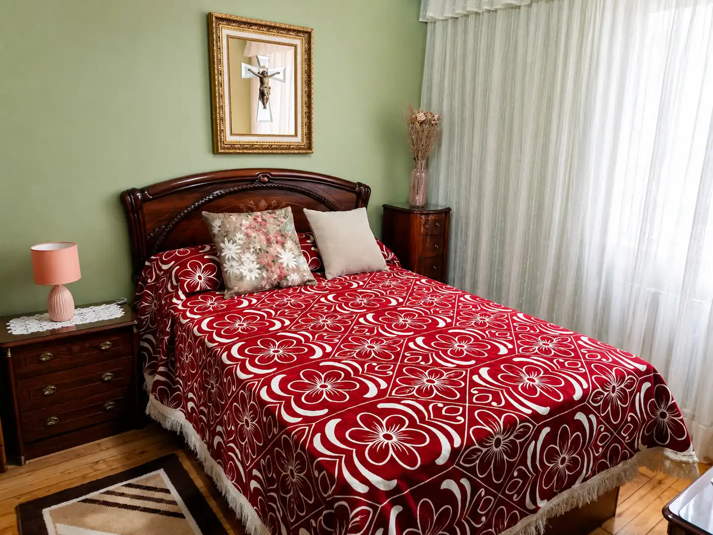Schlafzimmer von Wohnung zur Miete in Santander mit Heizung, Abstellraum und Möbliert