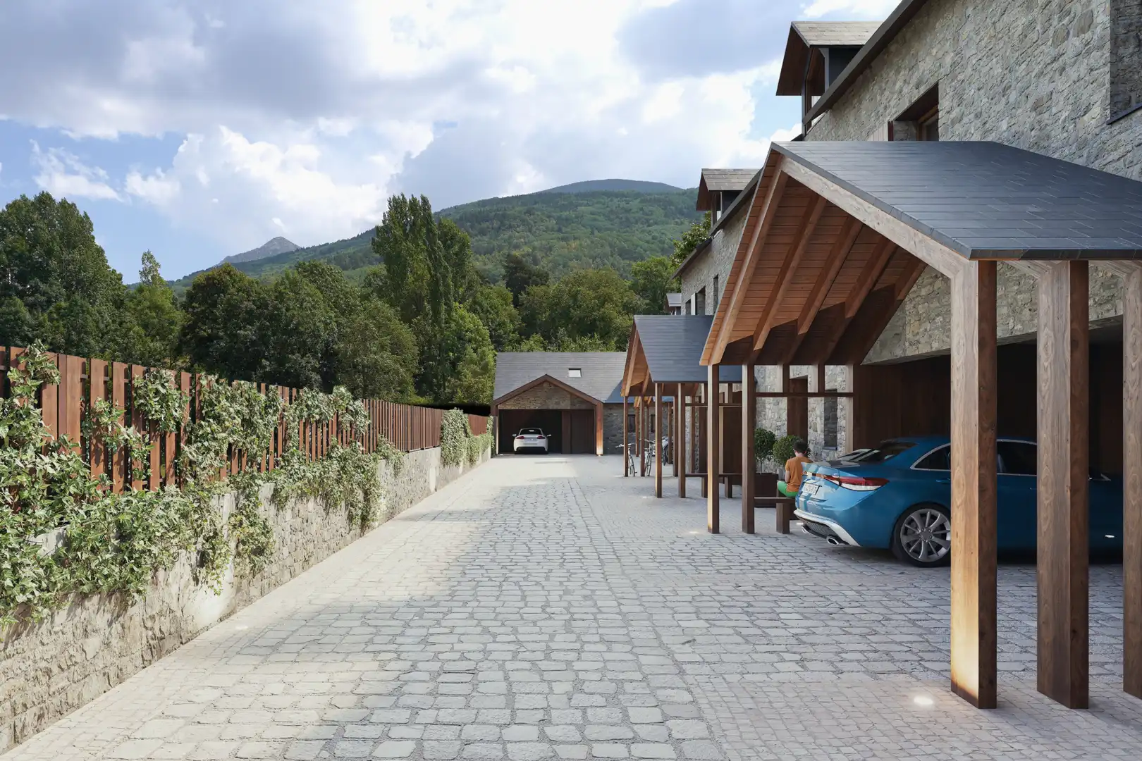 Parking de Casa adosada en venta en Benasque con Aire acondicionado, Calefacción y Jardín privado