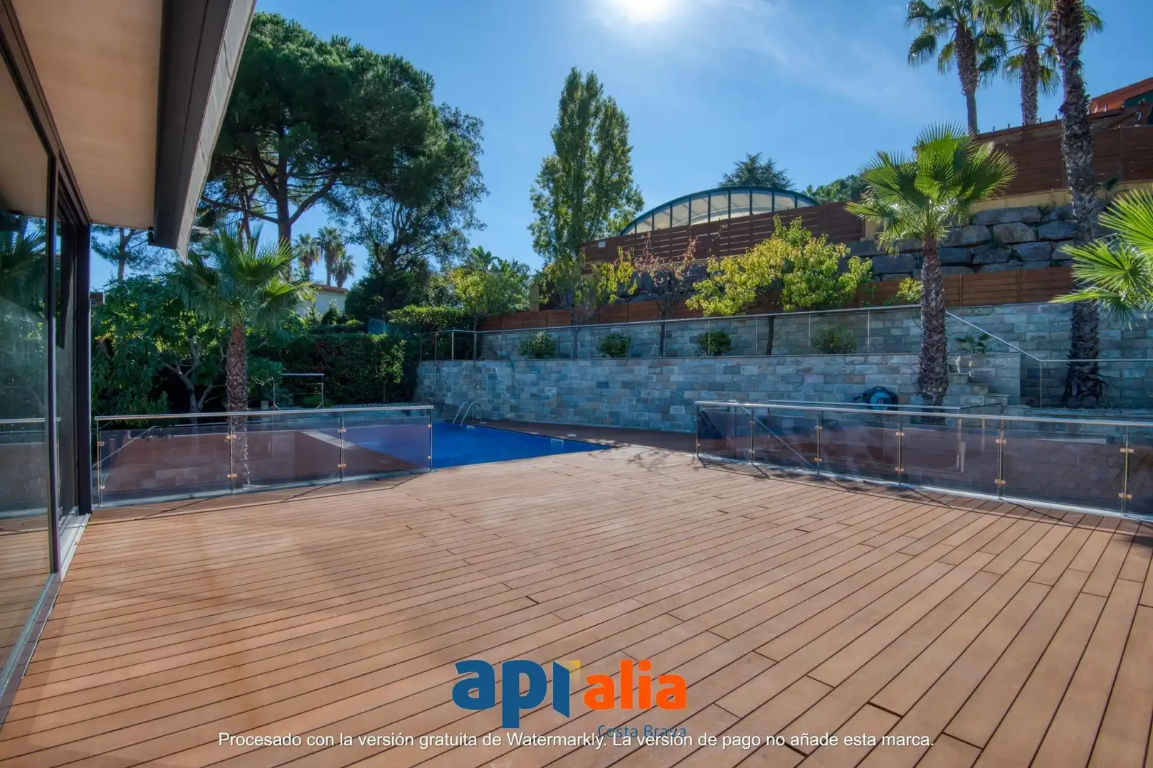 Jardín de Casa o chalet en venta en Blanes con Aire acondicionado, Calefacción y Jardín privado