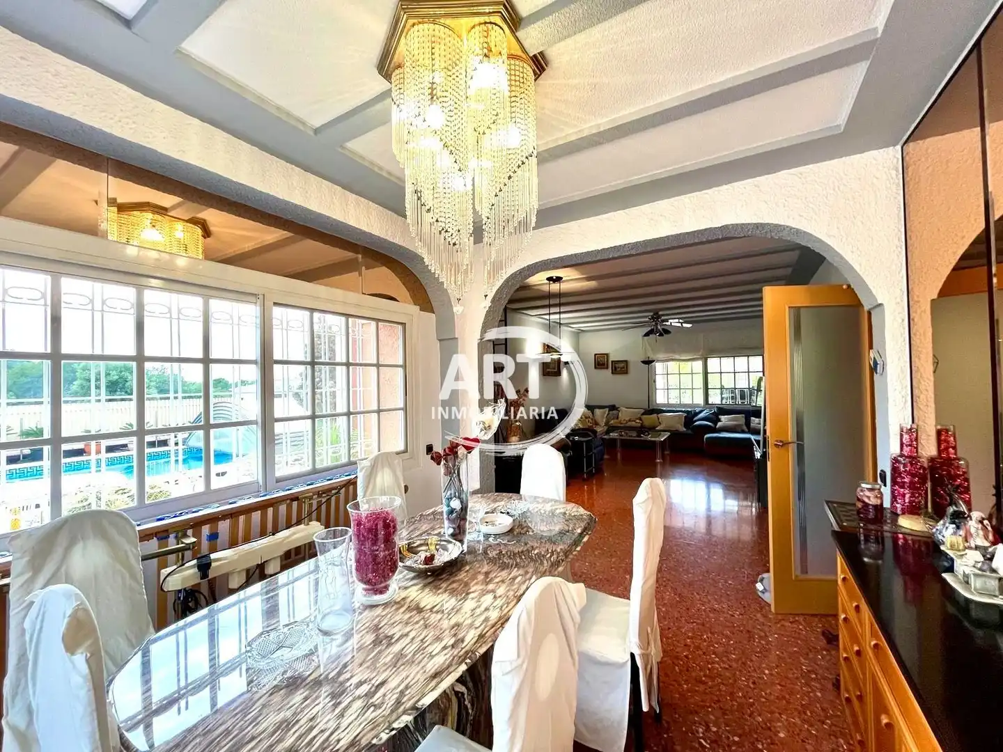 Dining room of Houses for sale in San Antonio de Benagéber  with Air Conditioner, Heating and Private garden