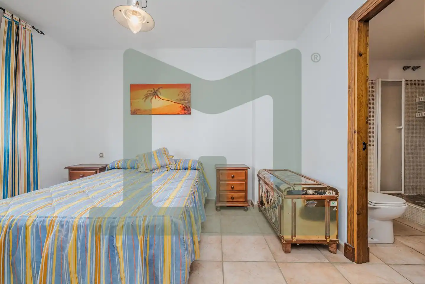 Schlafzimmer von Wohnung zum Verkauf in Zahara de los Atunes mit Klimaanlage, Terrasse und Abstellraum
