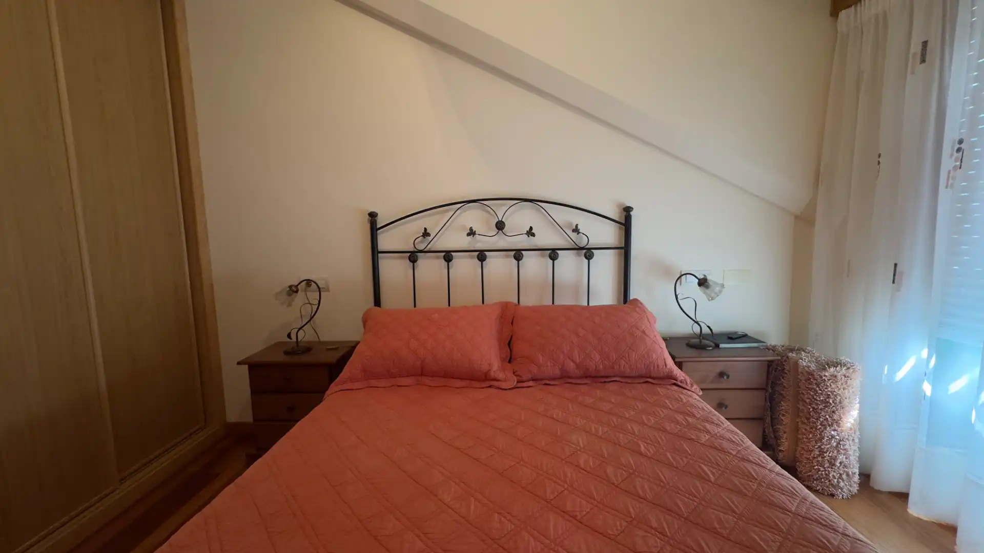 Bedroom of Attic for sale in Ares  with Parquet flooring, Terrace and Furnished
