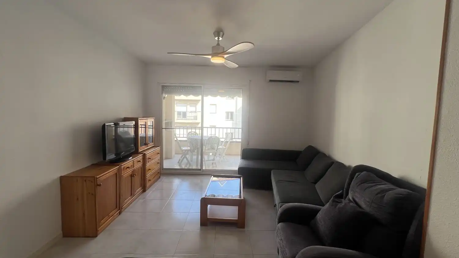 Sala de estar de Piso en venta en La Ràpita con Aire acondicionado y Terraza