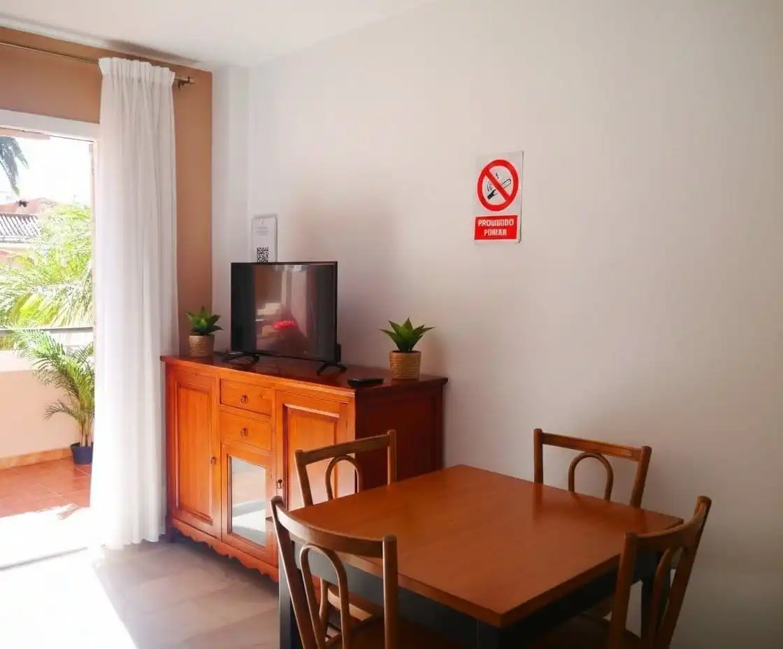Comedor de Apartamento en venta en Fuengirola con Aire acondicionado, Calefacción y Jardín privado