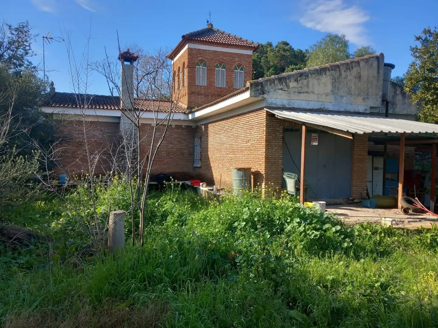 Vista exterior de Casa o xalet en venda en Carmona amb Piscina