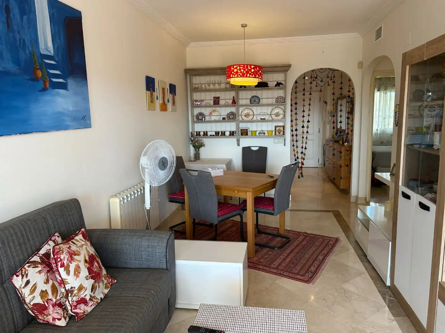 Comedor de Piso de alquiler en Mijas con Aire acondicionado y Terraza