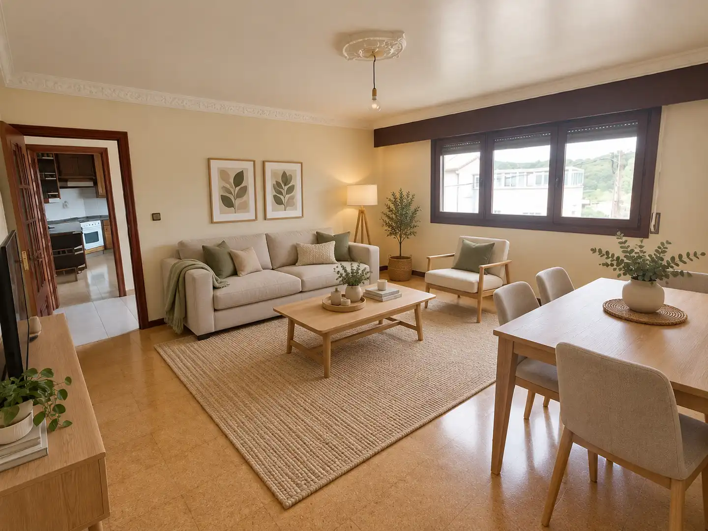 Sala d'estar de Casa o xalet en venda en Arteixo amb Jardí privat i Alarma
