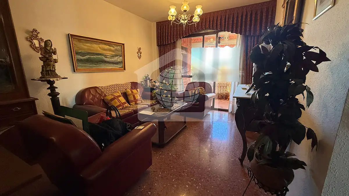 Living room of Flat for sale in Málaga  with Terrace and Furnished