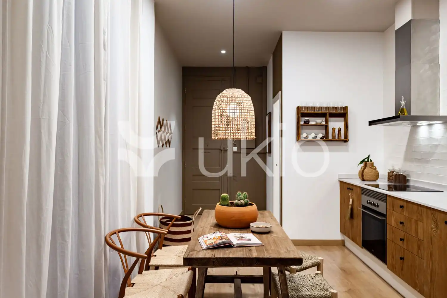 Kitchen of Flat for rent in Barcelona  with Air Conditioner, Heating and Terrace