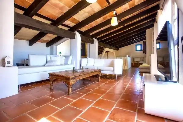 Sala d'estar de Finca rústica en venda en Santanyí amb Calefacció, Terrassa i Traster