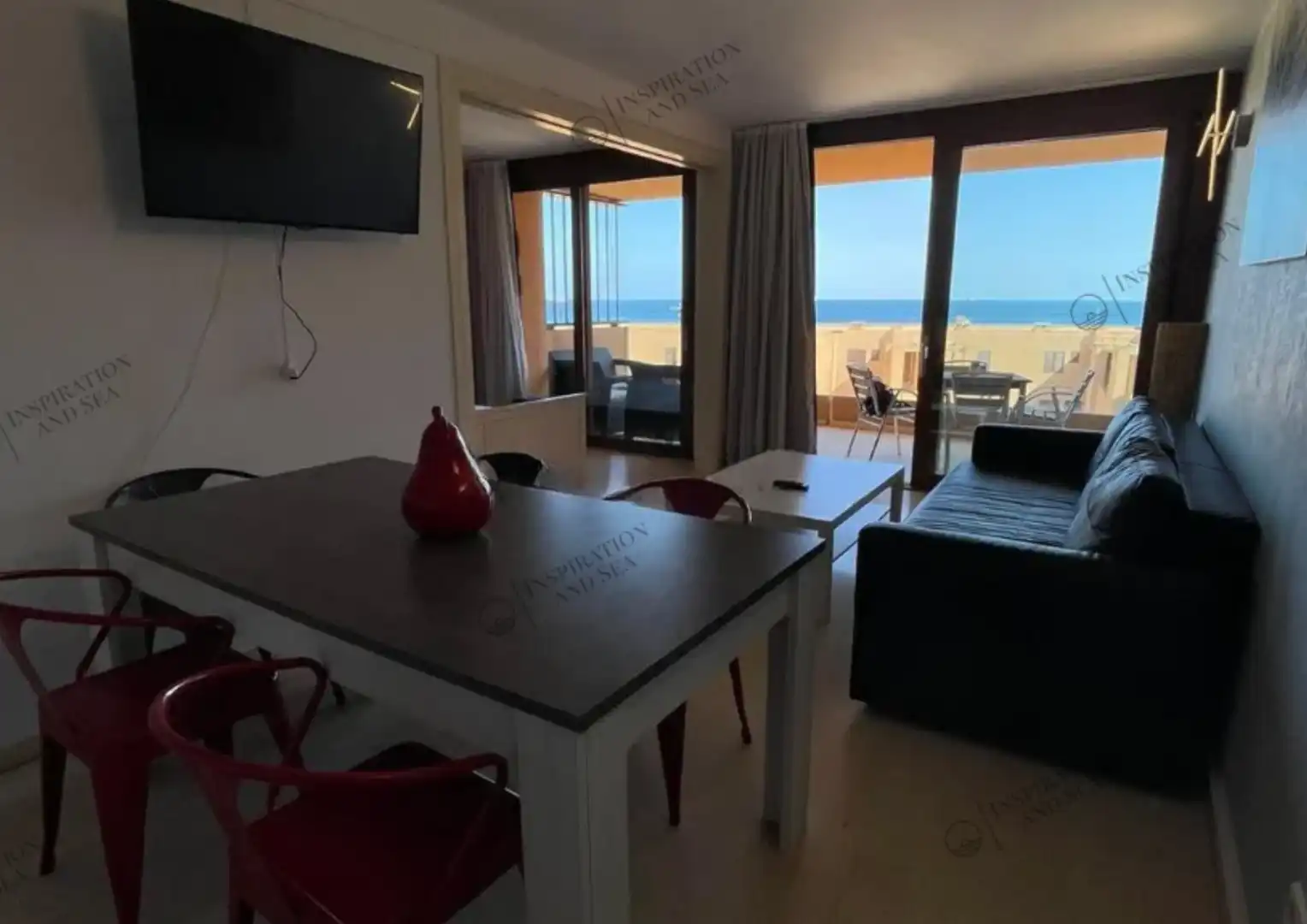 Dining room of Flat for sale in Sant Josep de sa Talaia  with Air Conditioner, Heating and Terrace