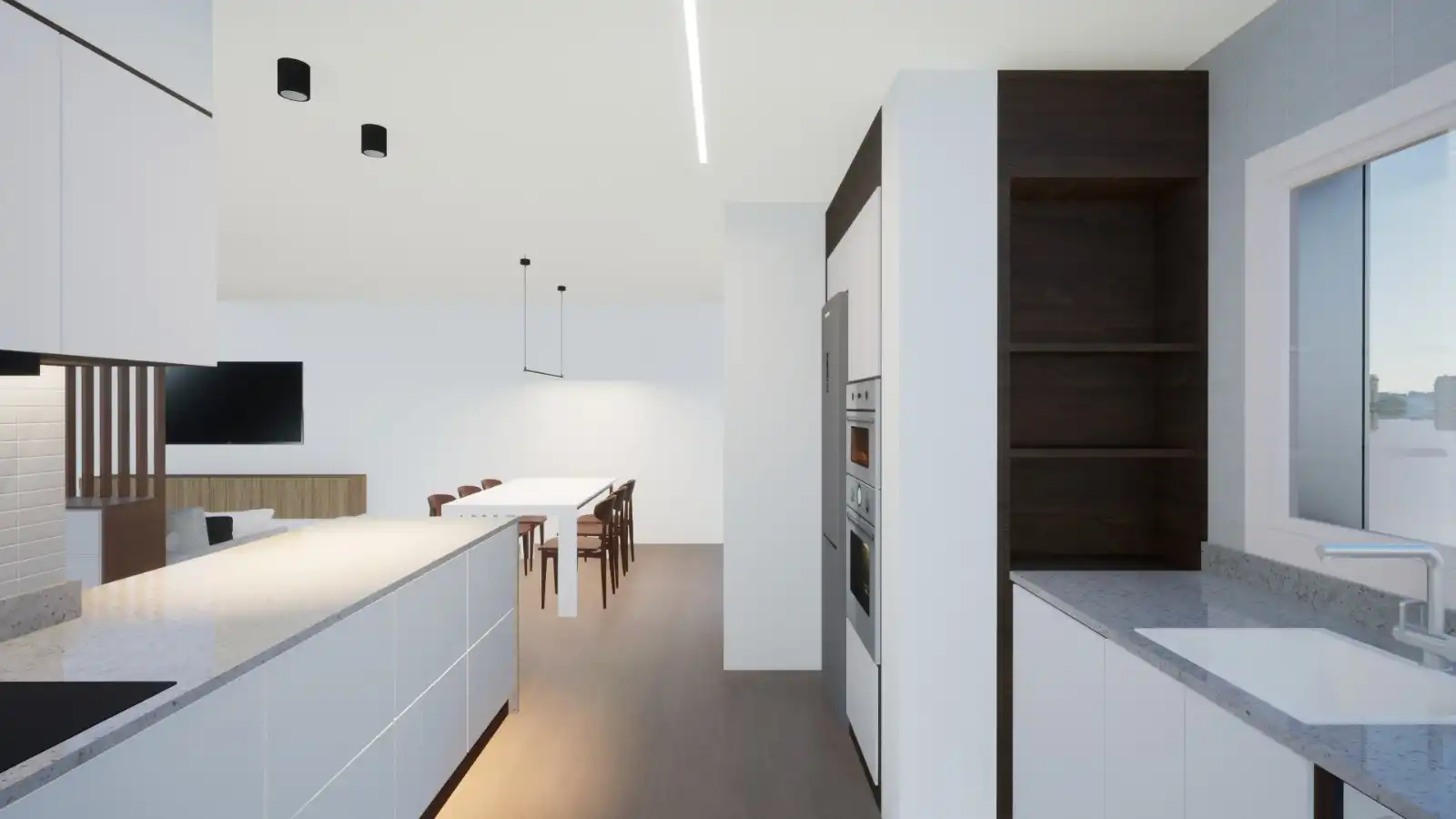Cocina de Piso en venta en Lugo con Calefacción, Trastero y Balcón