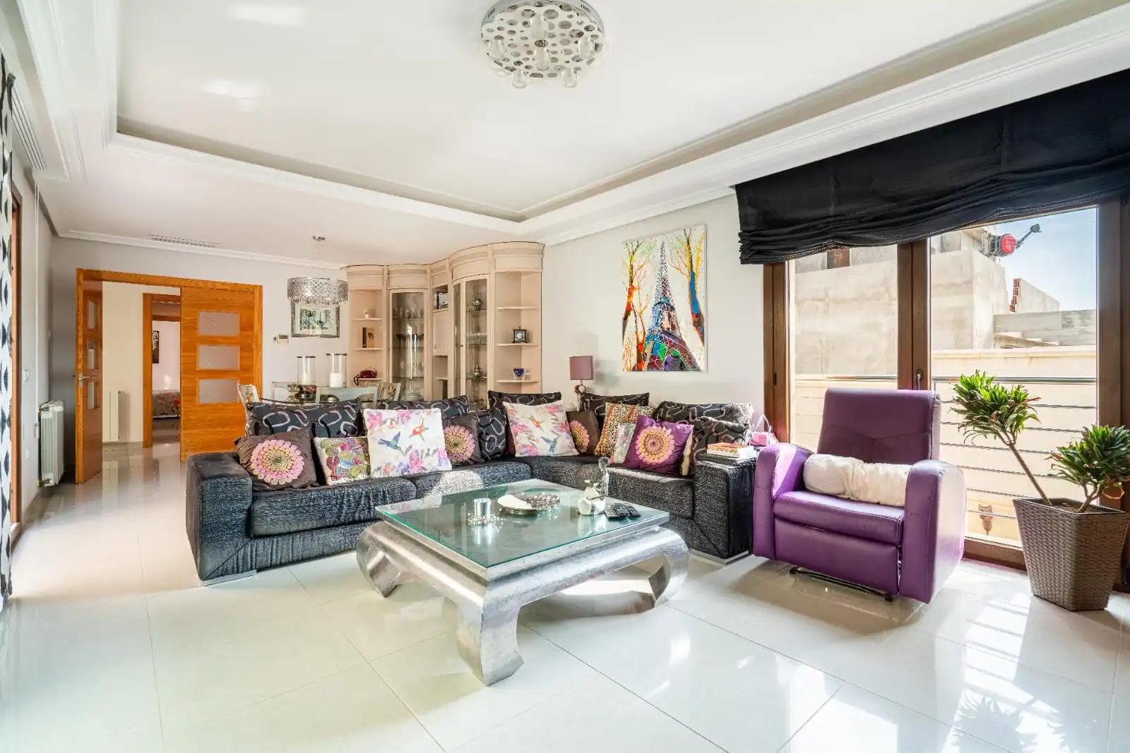 Sala de estar de Casa o chalet en venta en Almería con Aire acondicionado, Calefacción y Jardín privado