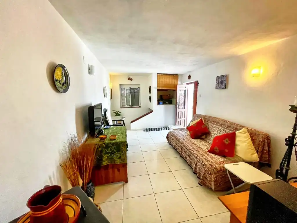 Sala de estar de Finca rústica en venta en Iznate con Terraza