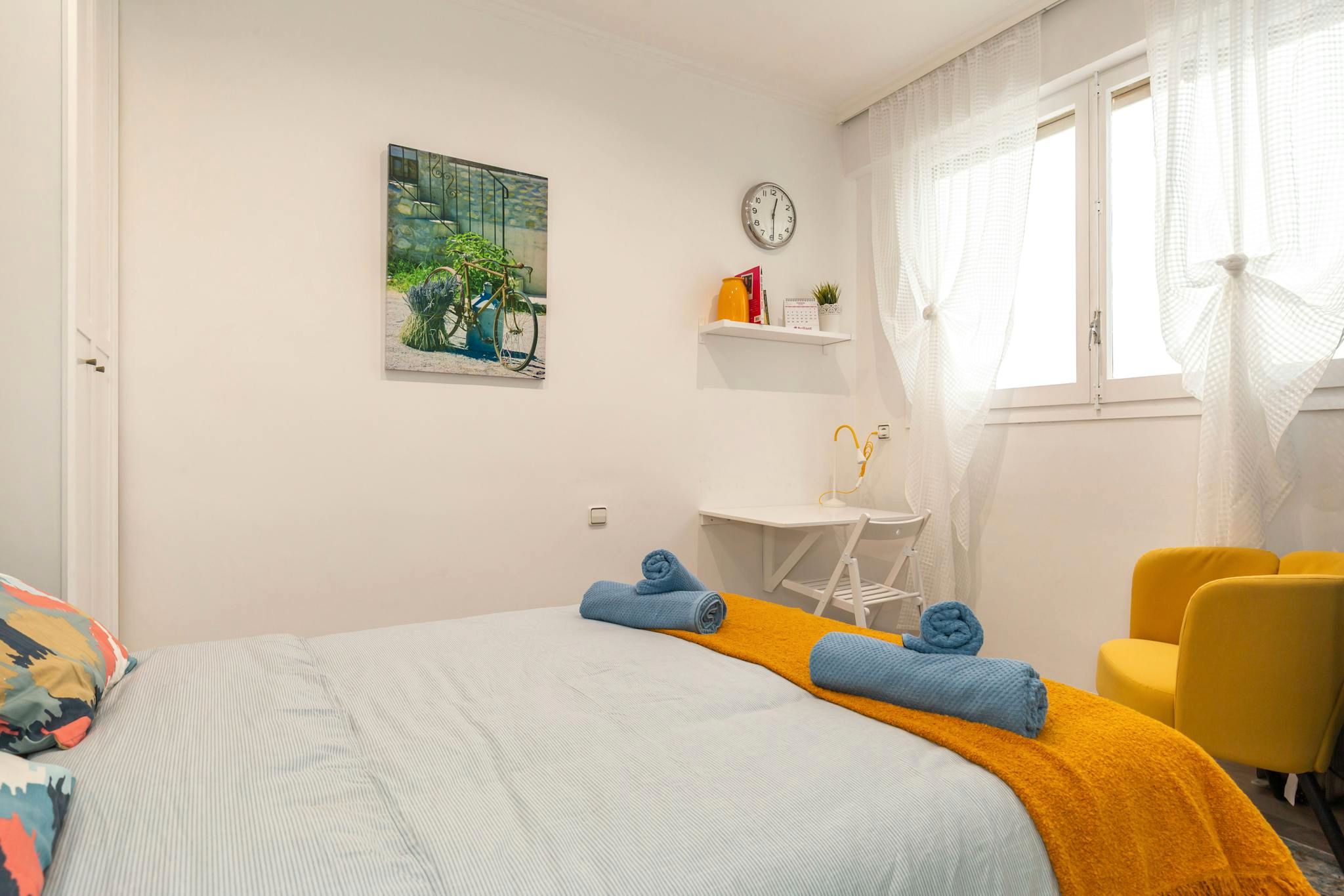 Bedroom of Flat to rent in  Barcelona Capital  with Air Conditioner, Heating and Furnished