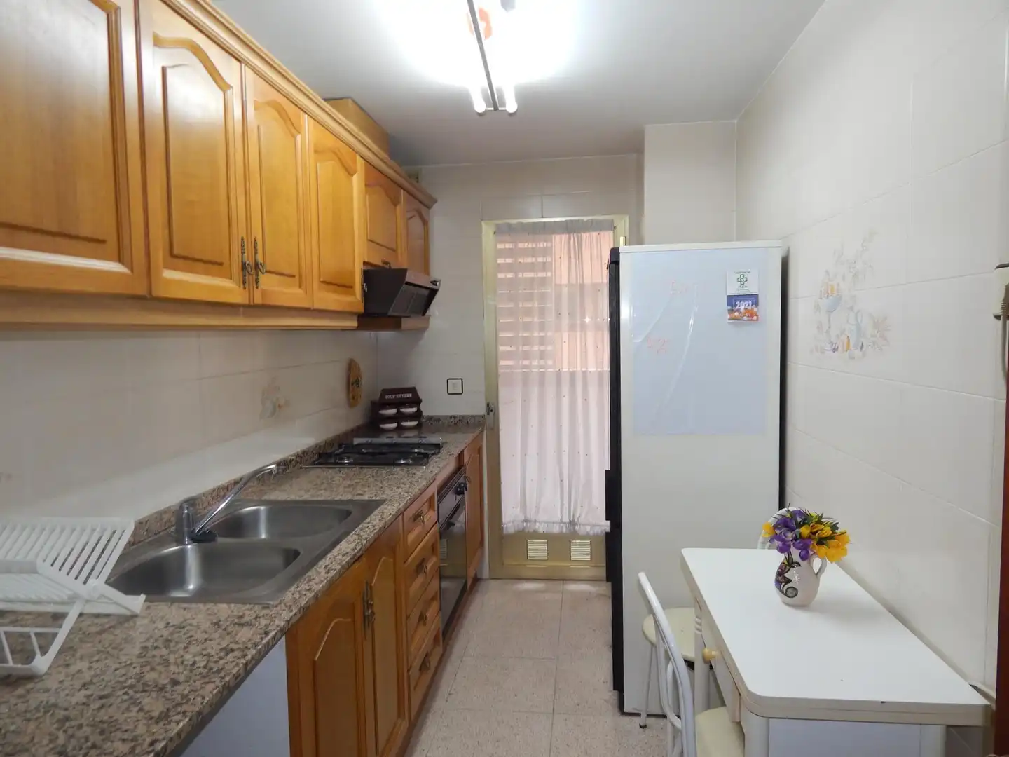 Kitchen of Flat for sale in Valencia  with Air Conditioner and Balcony