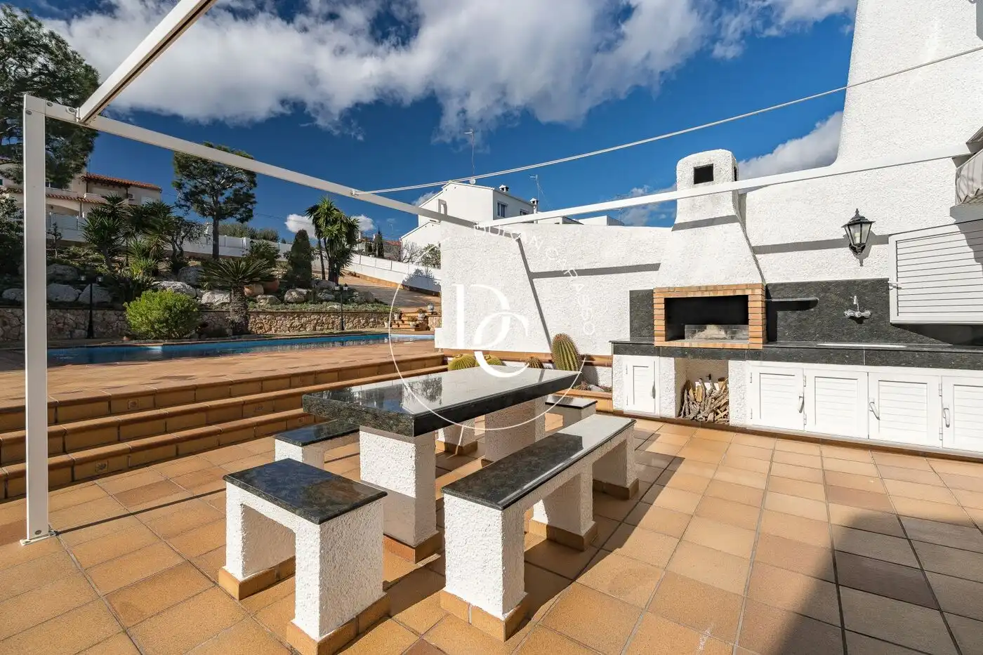 Terrassa de Casa o xalet en venda en Cunit amb Calefacció, Jardí privat i Terrassa